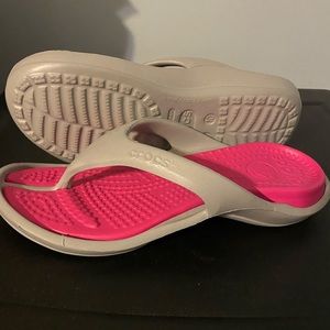 Croc flip flops